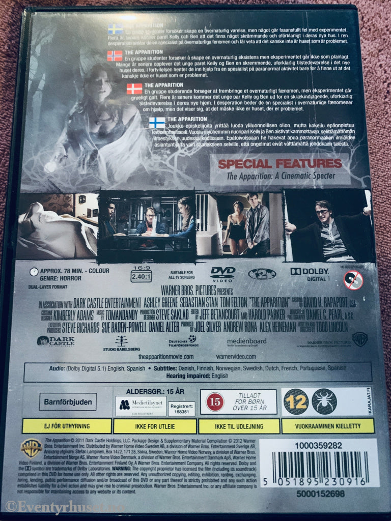 The Apparition. DVD.