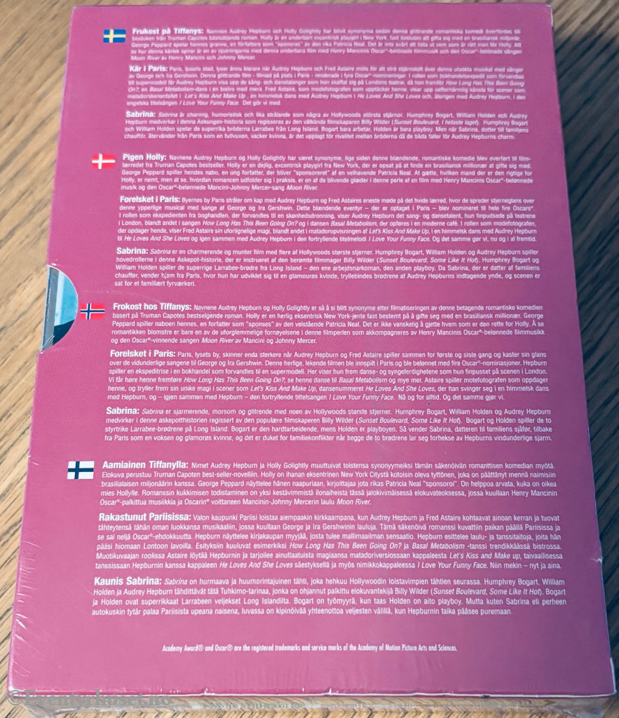 The Audrey Hepburn Collection. 2007. DVD samleboks. Ny i plast!