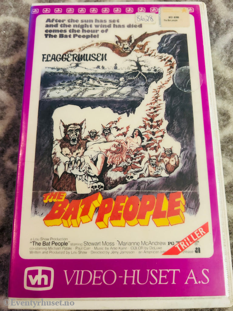 The Bat People (Flaggermusen). Vhs Big Box. Box