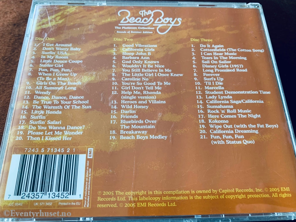 The Beach Boys ‎– The Platinum Collection (Sounds Of Summer