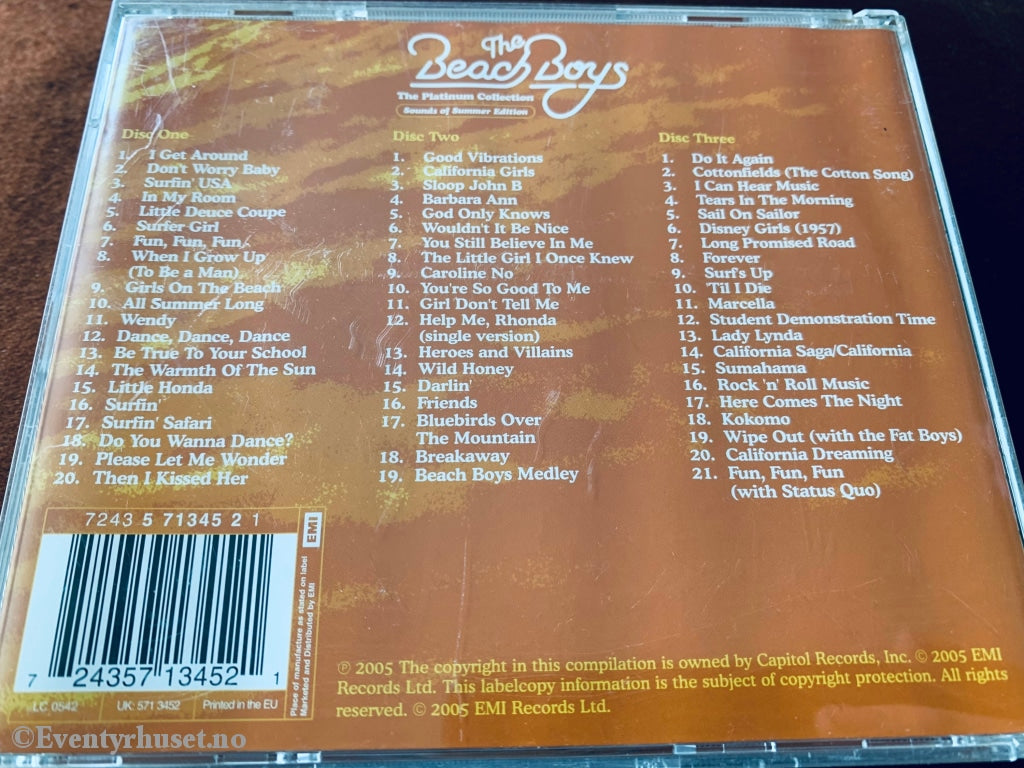 The Beach Boys Platinum Collection (Sounds Of Summer Edition). 2005. Cd. Cd
