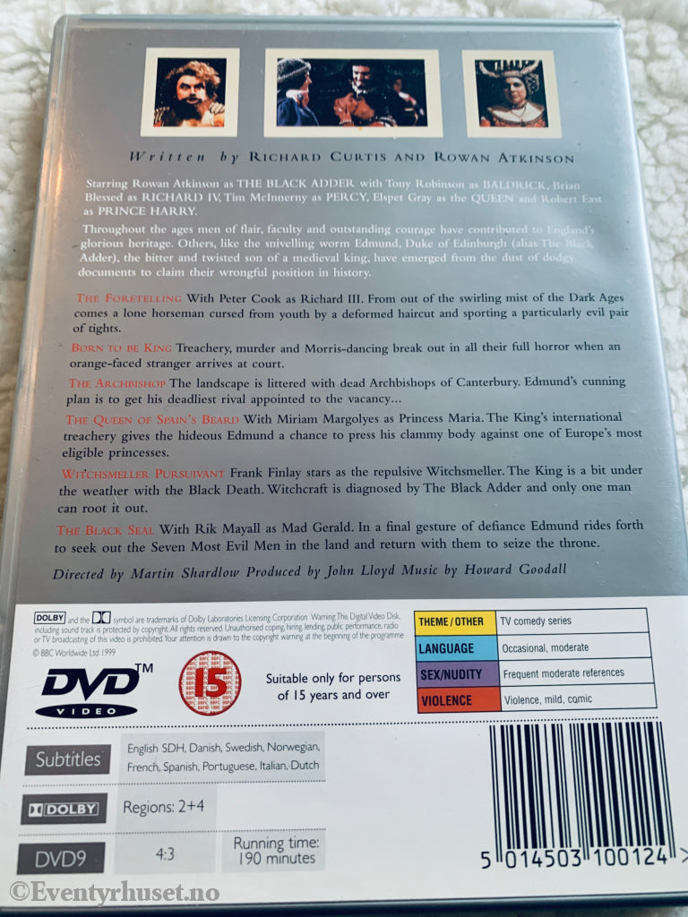 The Black Adder: Series 1. 1983. DVD.