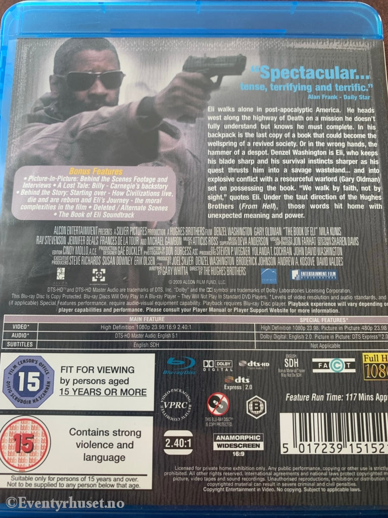 The Book Of Eli. Blu-Ray. Blu-Ray Disc