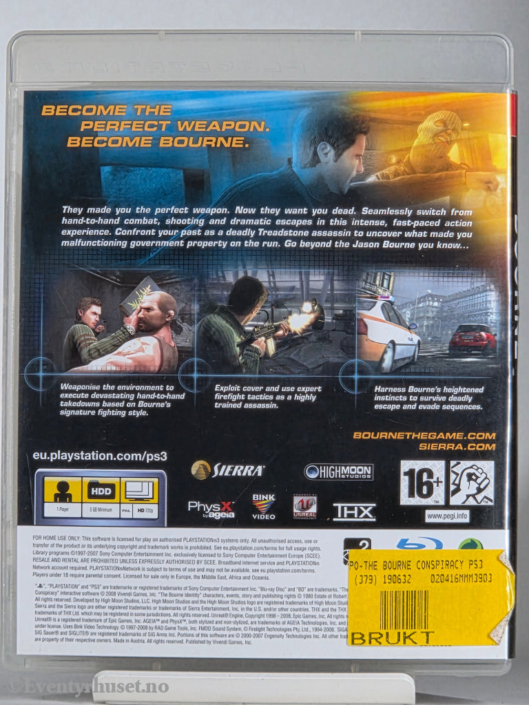 The Bourne Conspiracy . PS3.