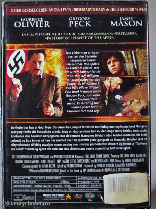 The Boys from Brazil (1978). DVD. Ny i plast! Pioneer Home Entertainment