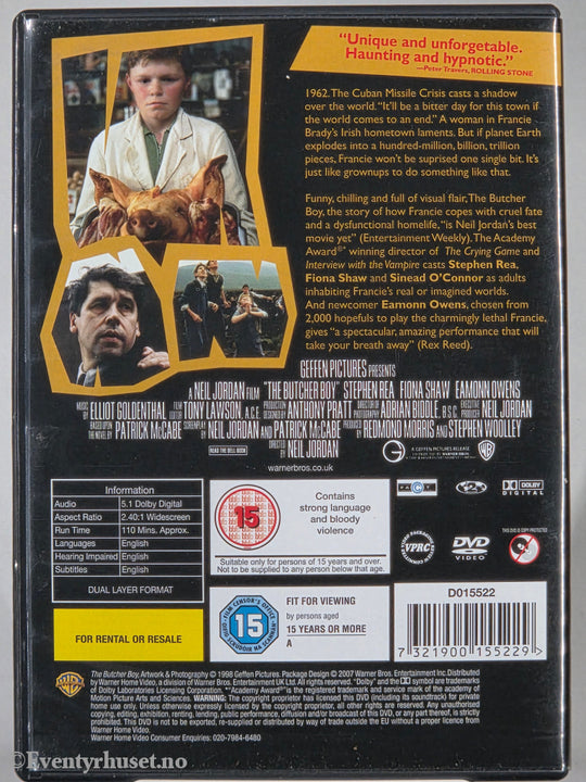 The Butcher Boy (1997). DVD.