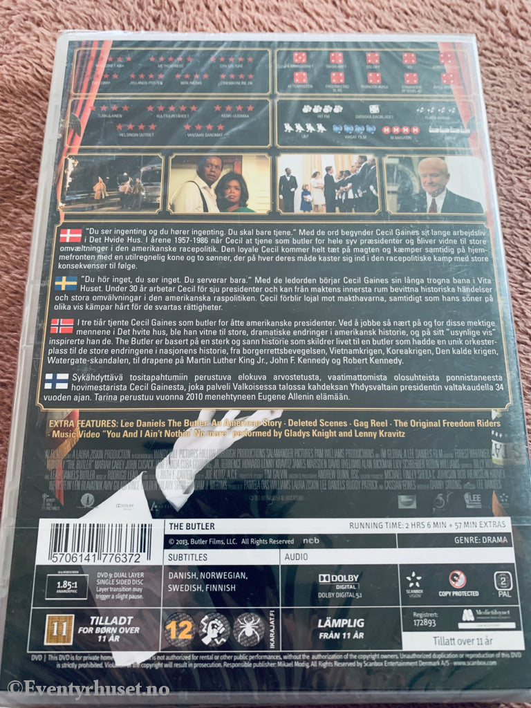 The Butler (2013). DVD. Ny i plast!