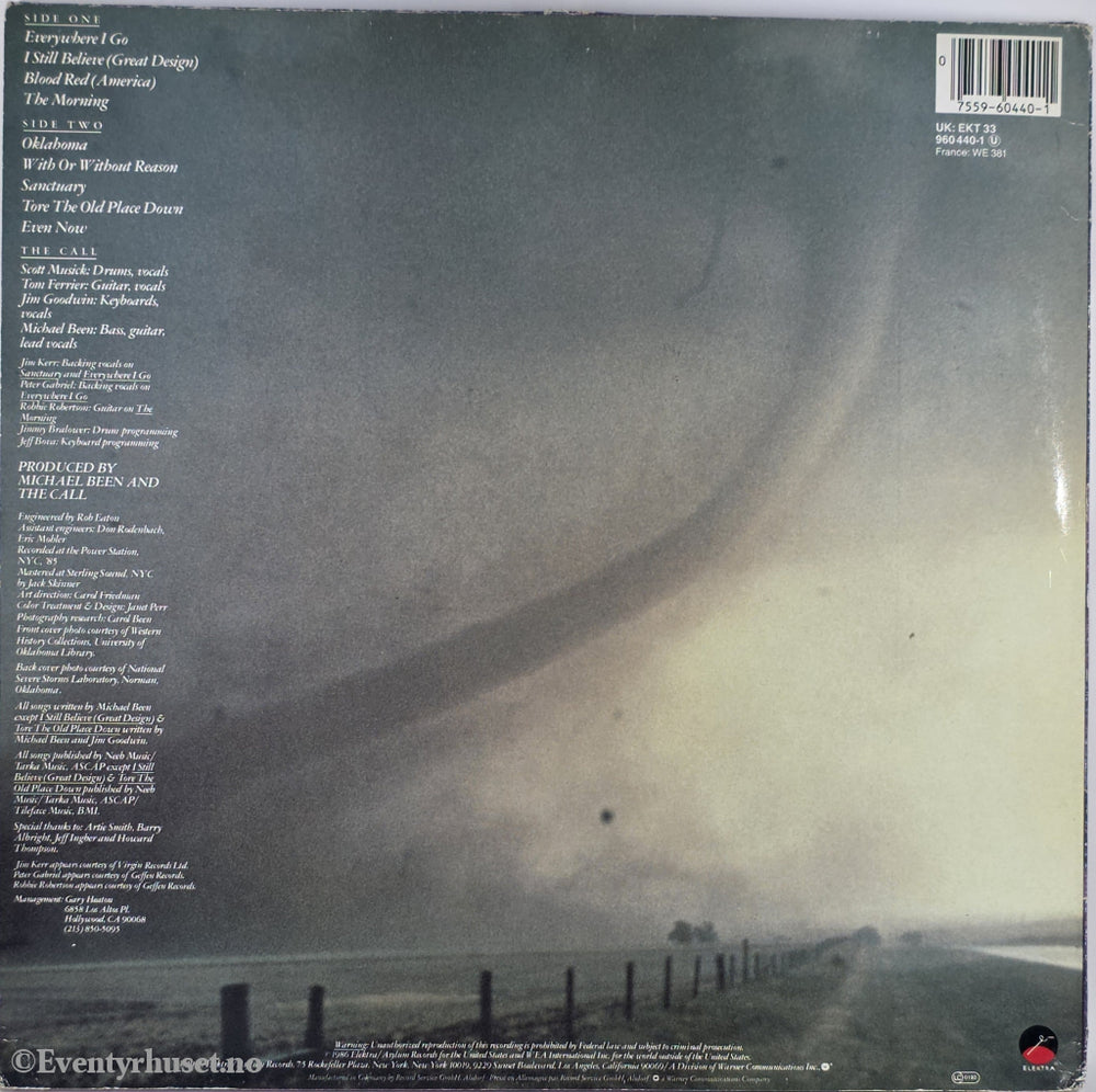 The Call. 1986. Reconciled. LP.