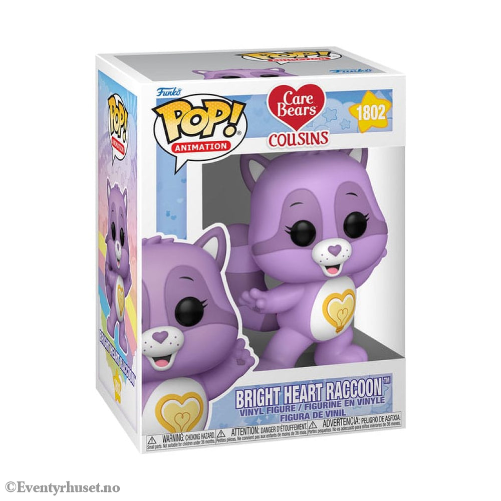The Care Bears POP! Animation Vinyl Figure Bright Heart Raccoon 9 cm Collectibles