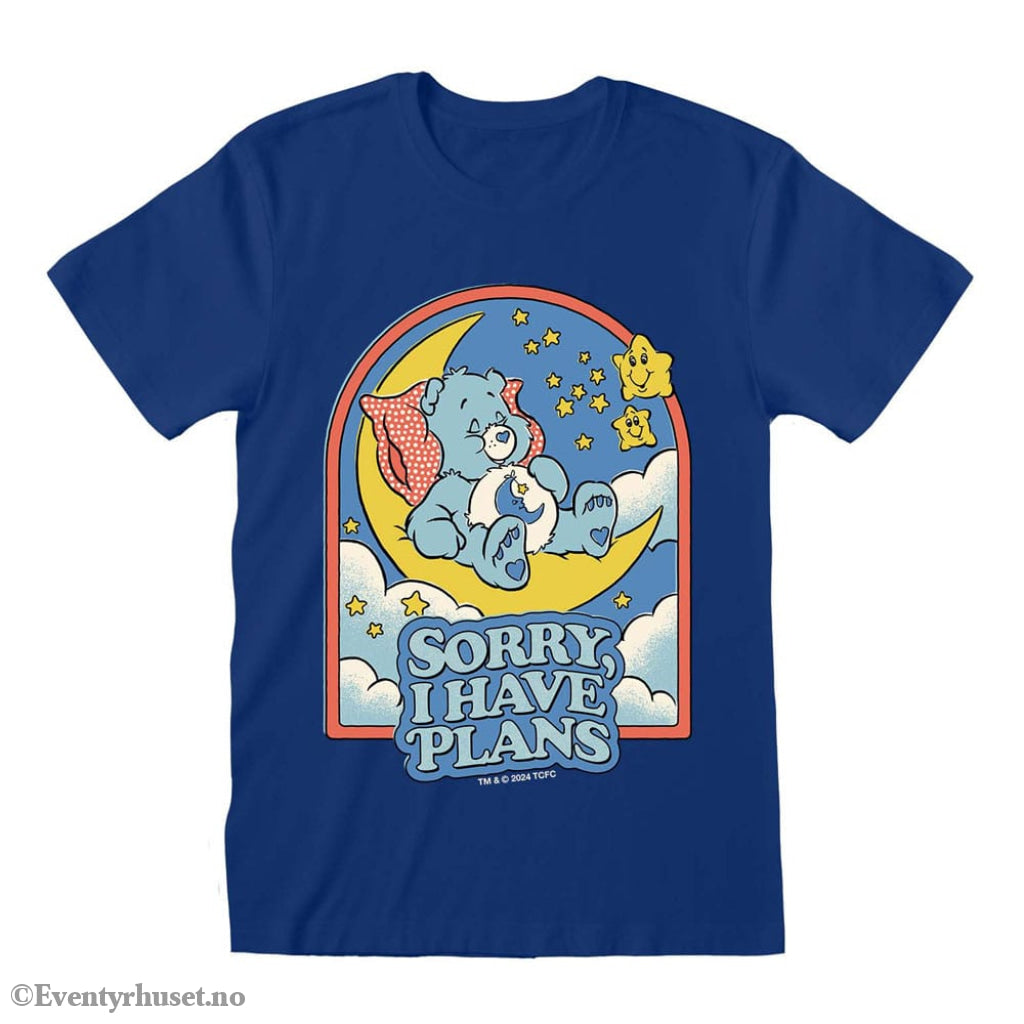 The Care Bears T-Shirt Sorry I Have Plans. Størrelse: Medium. Ny / New! Klær