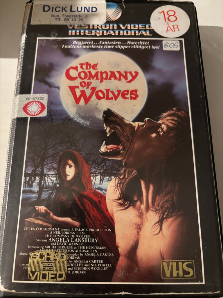 The Company of Wolves. VHS Big Box.