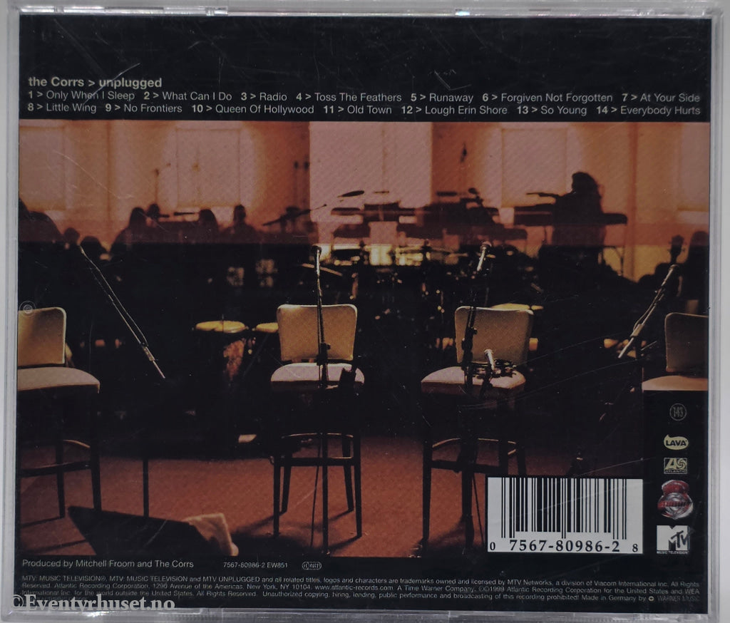 The Corrs. 1999. Unplugged. CD.
