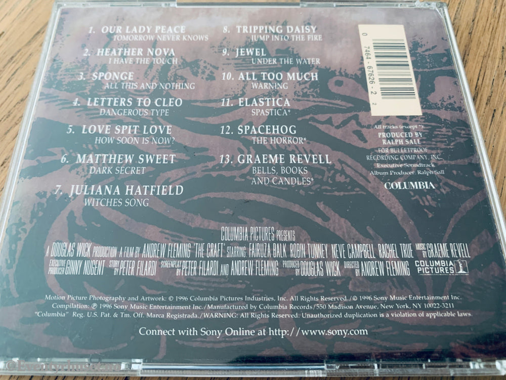 The Craft – Music From The Motion Picture. 1996. CD.