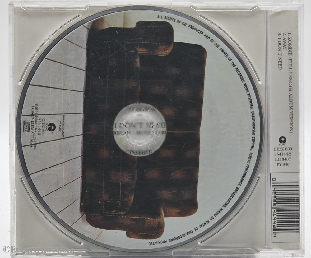 The Cranberries. 1994. Zombie. CD singel