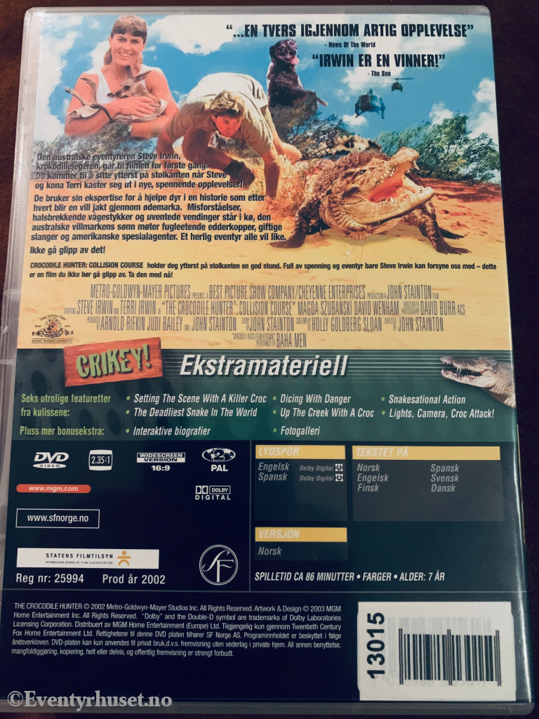 The Crocodile Hunter: Collision Course. DVD.