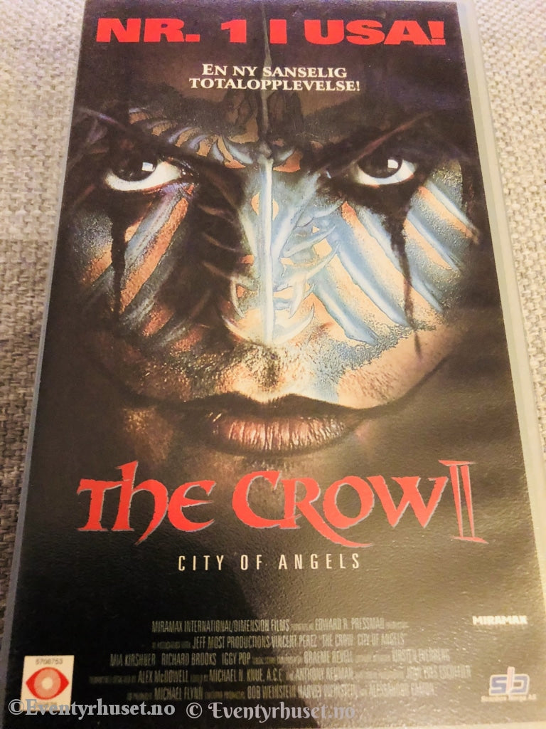 The Crow 2. 1996. Vhs. Vhs