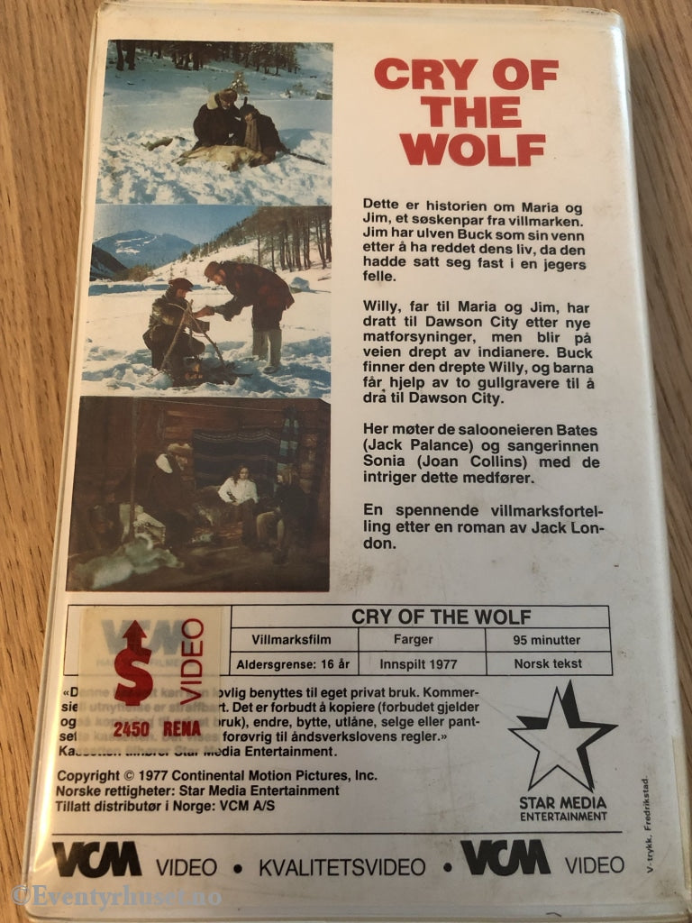 The Cry Of The Wolf. 1977. Vhs Big Box.