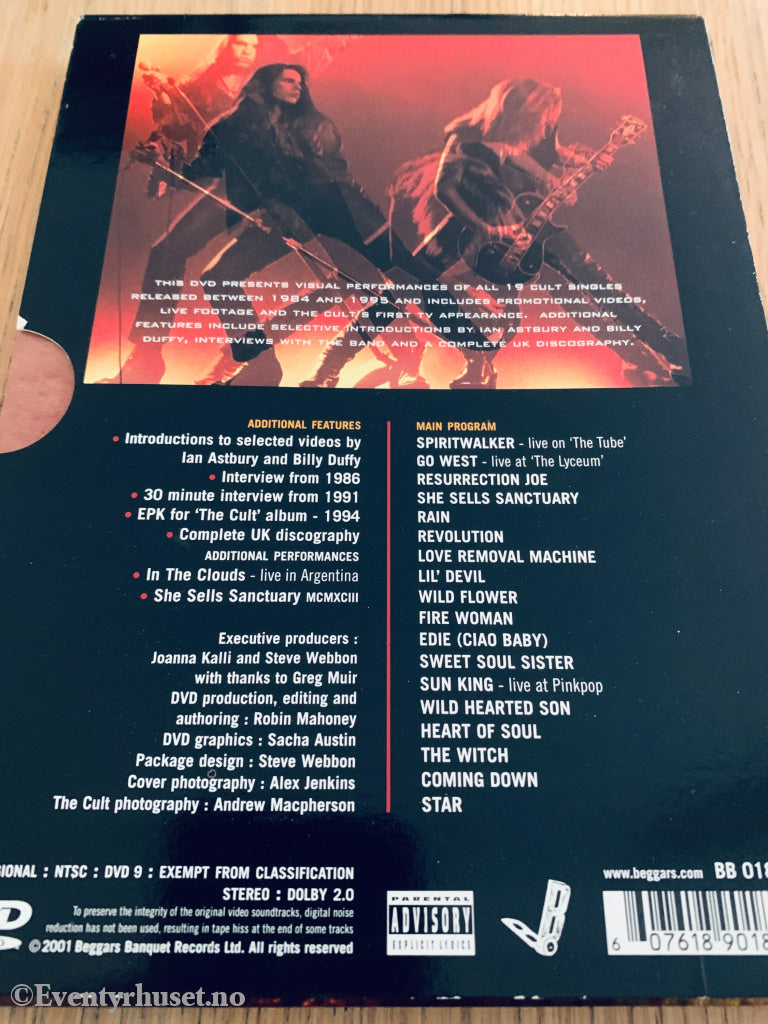 The Cult: Pure Cult - Anthology 1984-1995 (2001). DVD