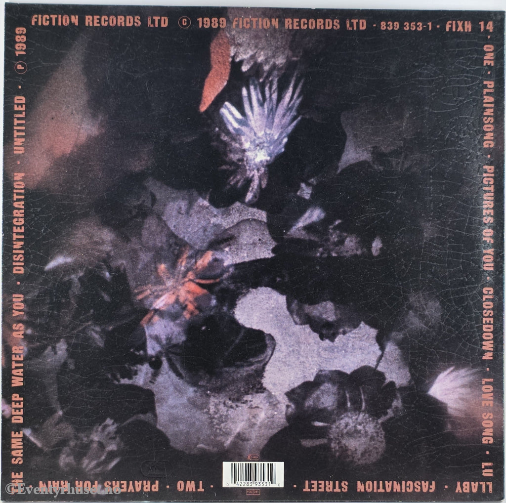 The Cure. 1989. Disintegration. LP.
