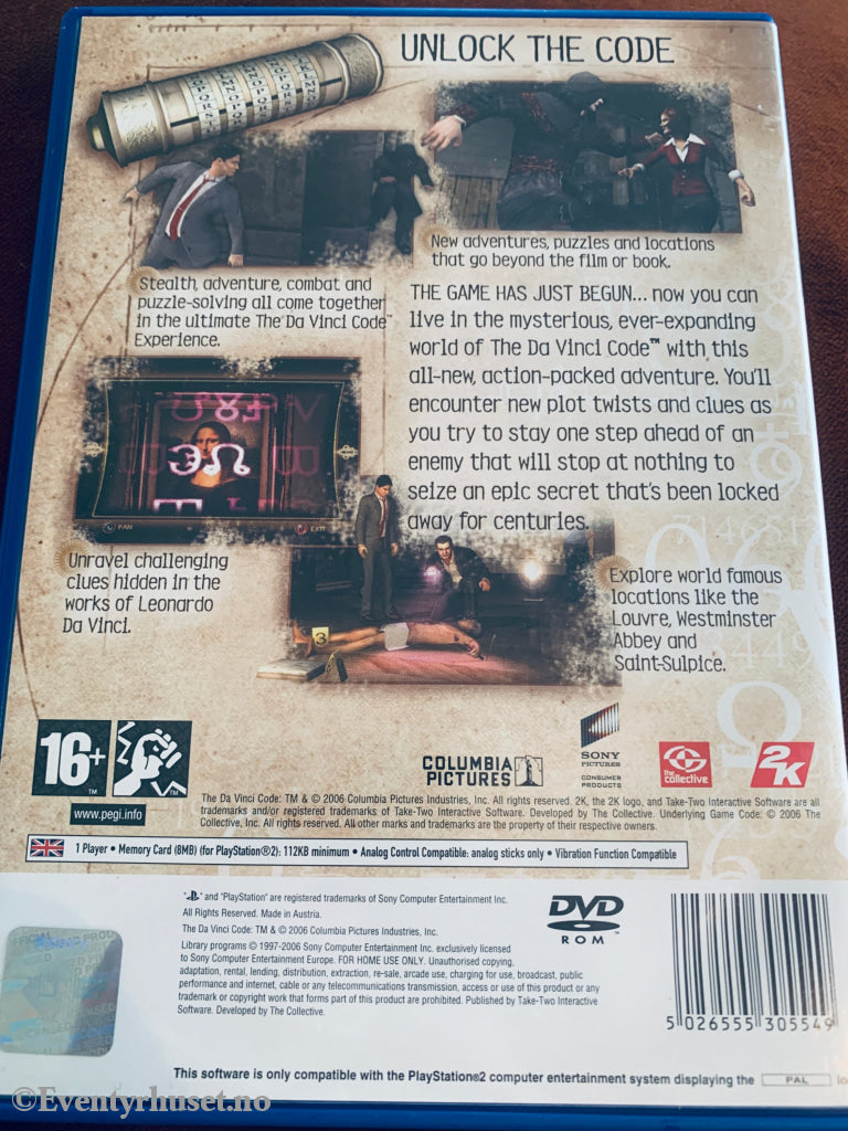 The Da Vinci Code . PS2