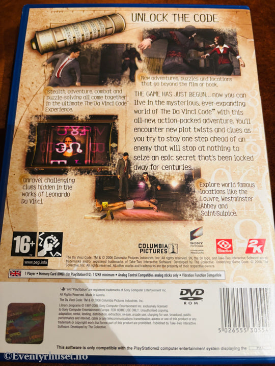 The Da Vinci Code. PS2.