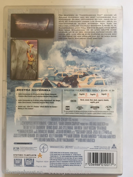 The Day After Tomorrow. Dvd. Dvd
