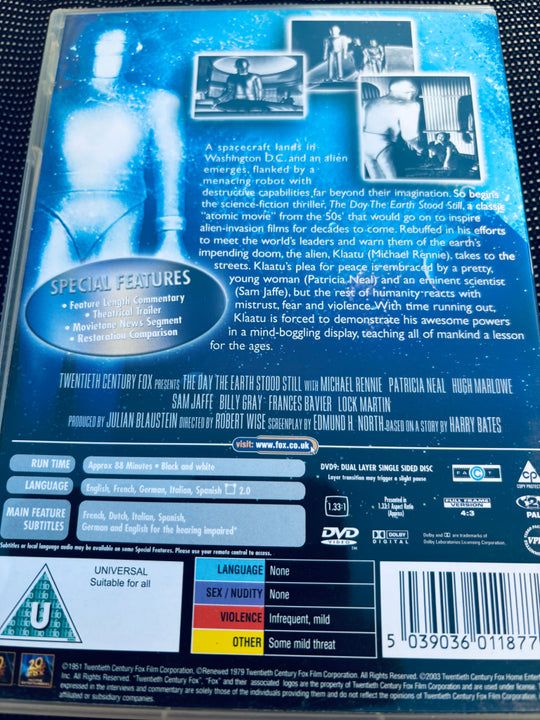 The Day the Earth Stood Still. DVD.