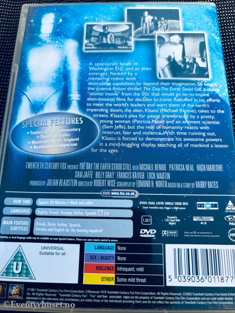 The Day the Earth Stood Still. DVD.