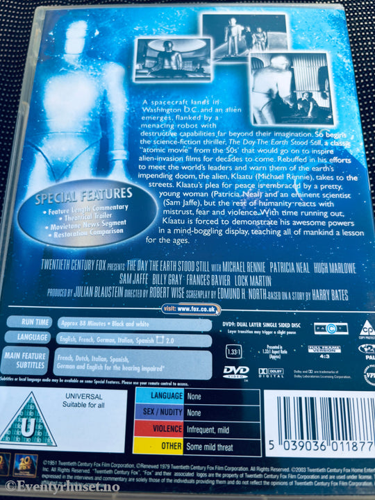 The Day the Earth Stood Still. DVD.