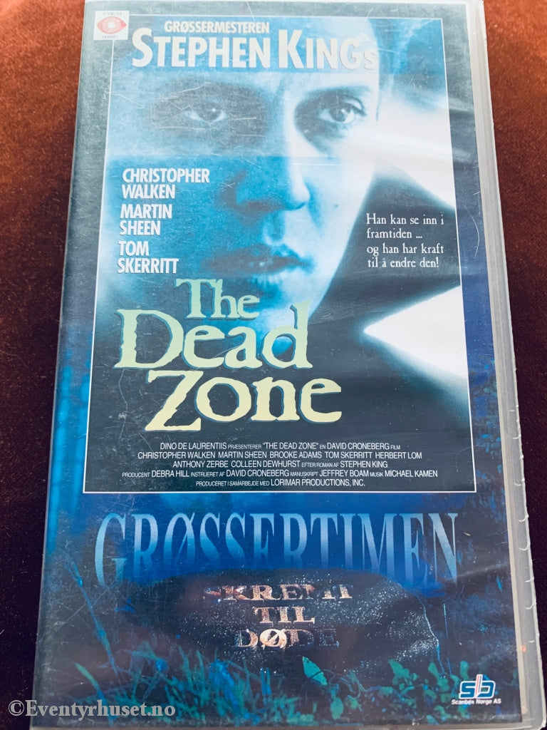 The Dead Zone (Grøssertimen). Vhs. Vhs