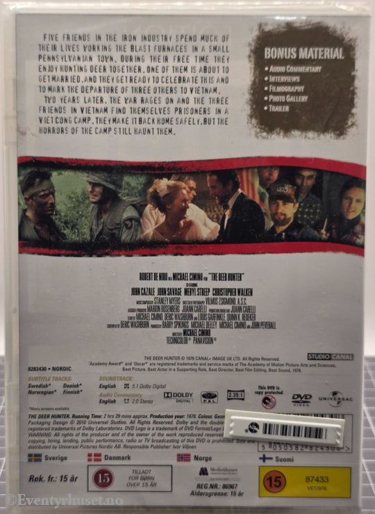 The Deer Hunter. 1978. DVD. Ny i plast!
