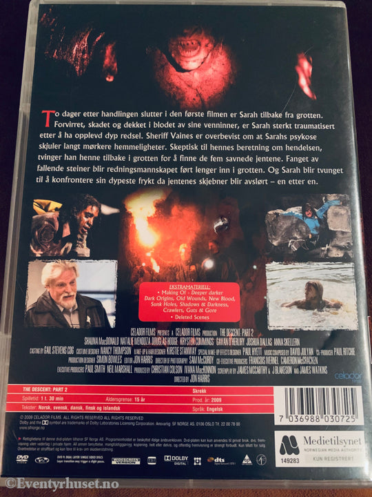 The Descent 2. 2009. Dvd. Dvd