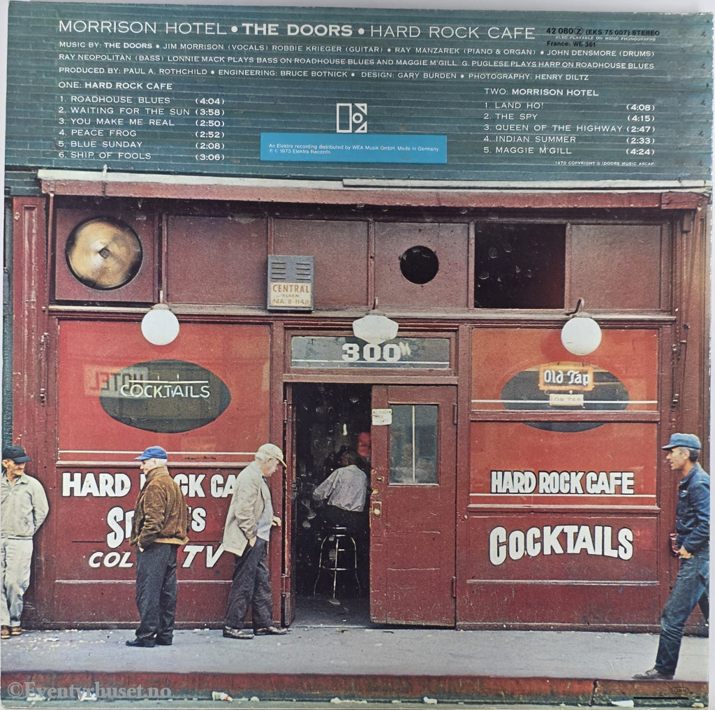 The Doors. 1970. Morrison Hotel. LP.