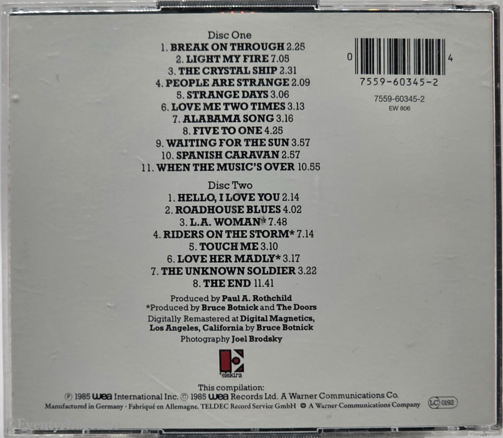 The Doors - The Best of The Doors. Musikk-CD.