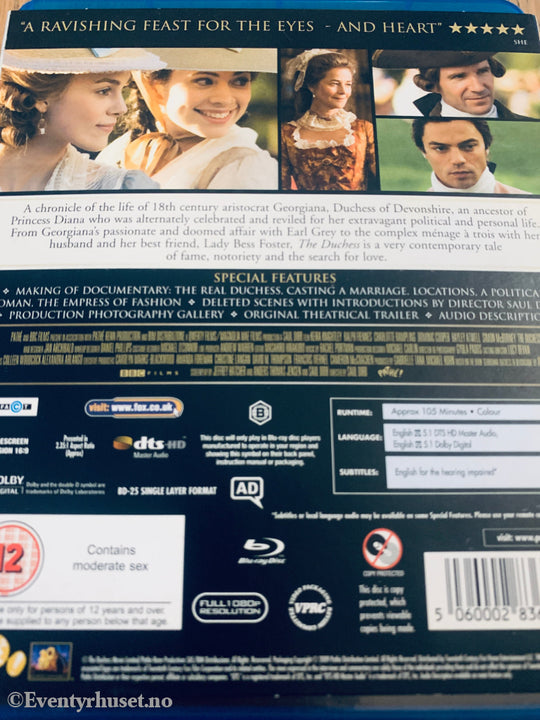 The Duchess (2008). Blu-Ray.