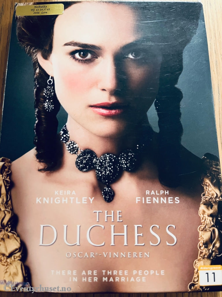 The Duchess. 2009. Dvd Slipcase.