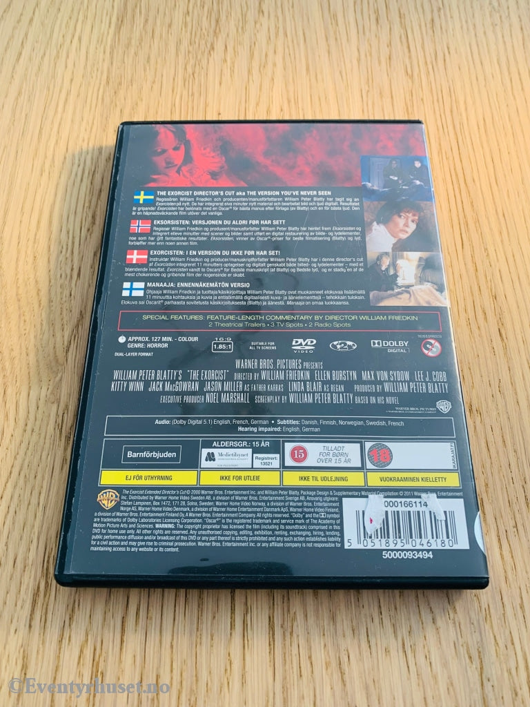 The Excorcist (Exorcisten). Dvd. Dvd