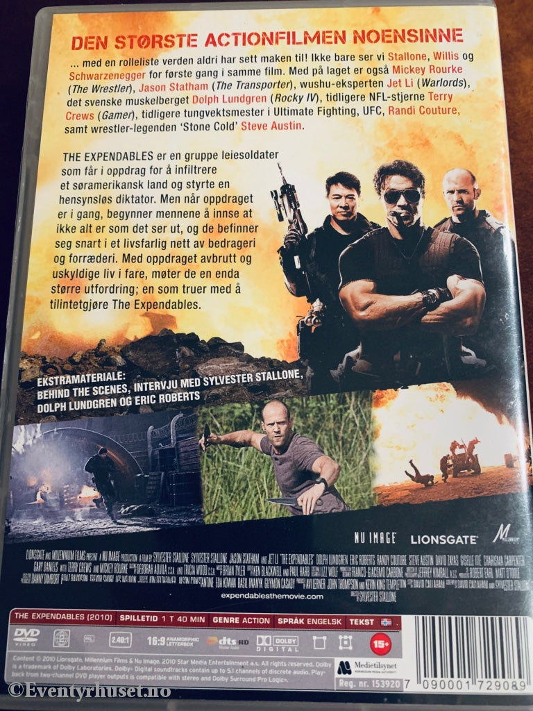The Expendables. 2010. Dvd. Dvd