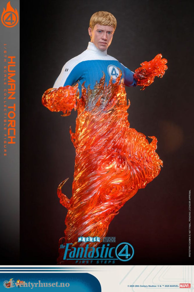The Fantastic Four: First Steps Movie Masterpiece Action Figure 1/6 Human Torch 30 cm Toys
