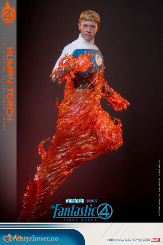The Fantastic Four: First Steps Movie Masterpiece Action Figure 1/6 Human Torch 30 cm Toys