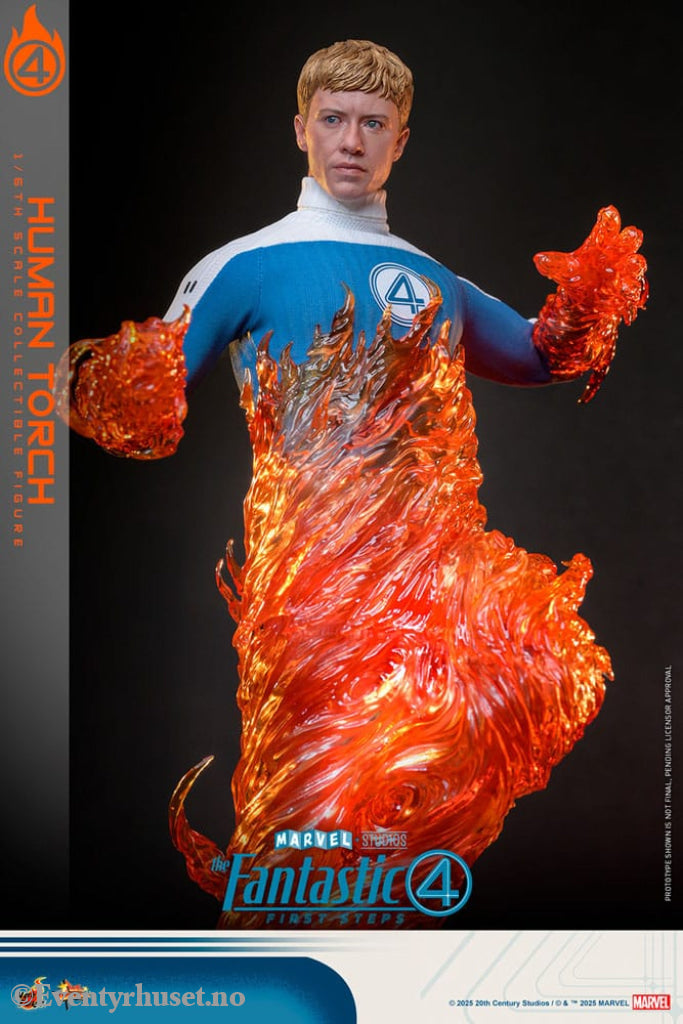 The Fantastic Four: First Steps Movie Masterpiece Action Figure 1/6 Human Torch 30 cm Toys