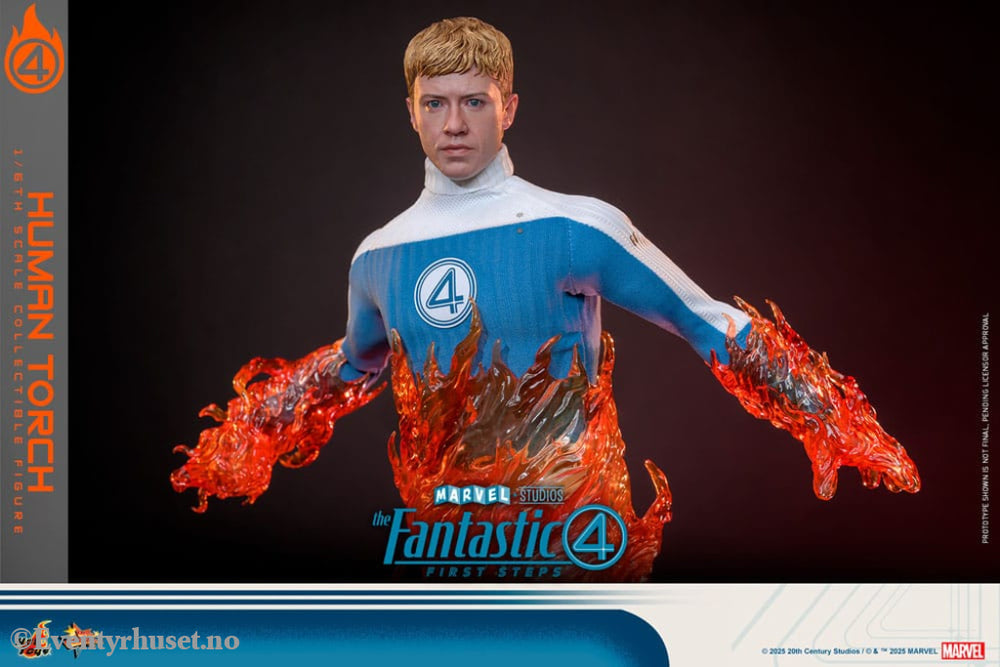 The Fantastic Four: First Steps Movie Masterpiece Action Figure 1/6 Human Torch 30 cm Toys