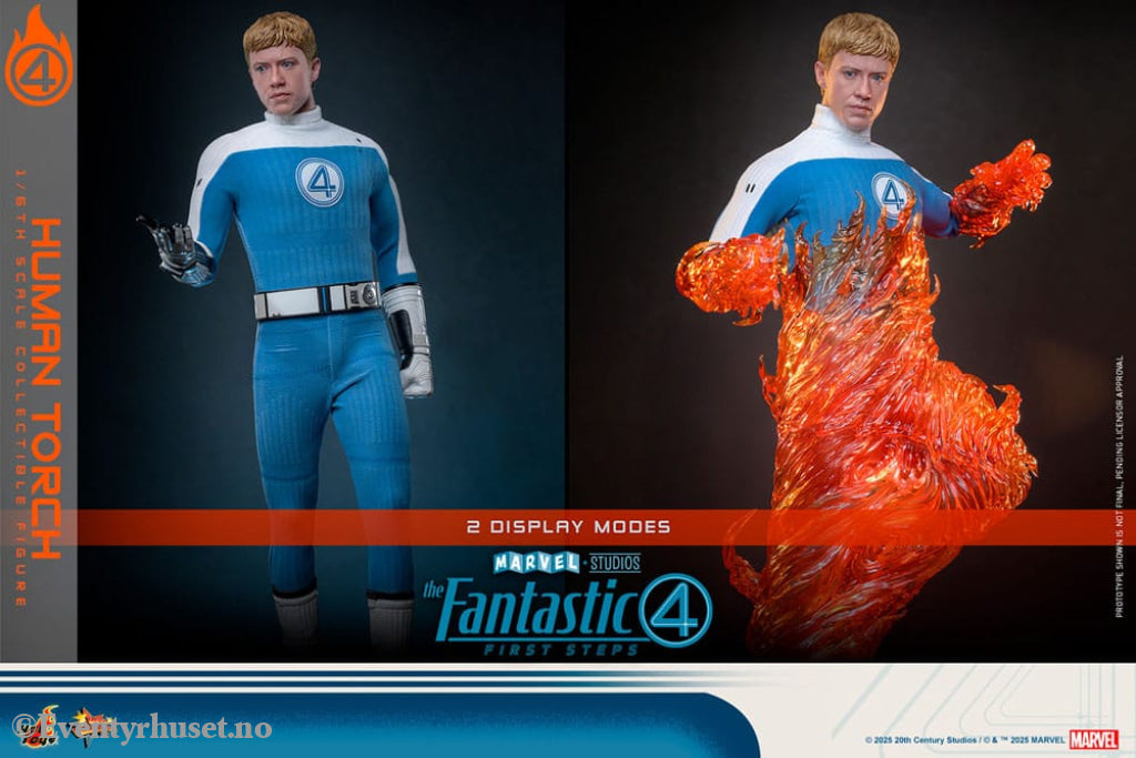 The Fantastic Four: First Steps Movie Masterpiece Action Figure 1/6 Human Torch 30 cm Toys