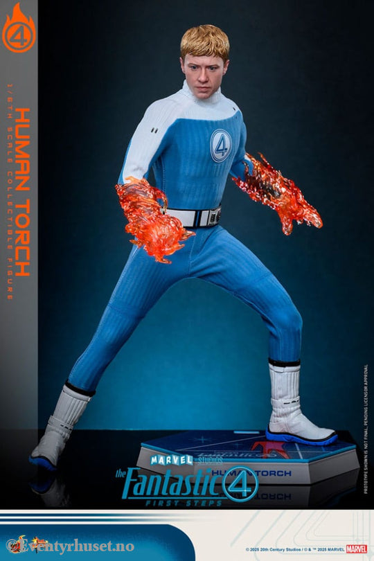 The Fantastic Four: First Steps Movie Masterpiece Action Figure 1/6 Human Torch 30 cm Toys