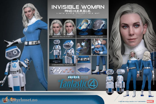 The Fantastic Four: First Steps Movie Masterpiece Action Figure 2-Pack 1/6 Invisible Woman & H.E.R.B.I.E. 28 cm Toys