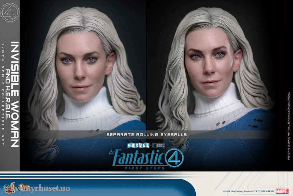 The Fantastic Four: First Steps Movie Masterpiece Action Figure 2-Pack 1/6 Invisible Woman & H.E.R.B.I.E. 28 cm Toys