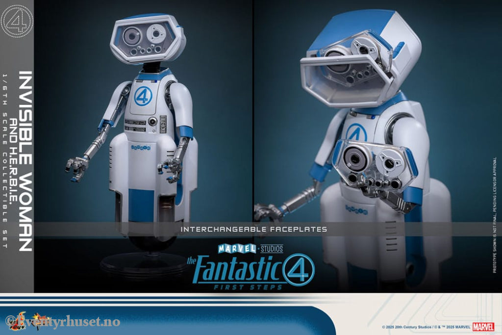 The Fantastic Four: First Steps Movie Masterpiece Action Figure 2-Pack 1/6 Invisible Woman & H.E.R.B.I.E. 28 cm Toys