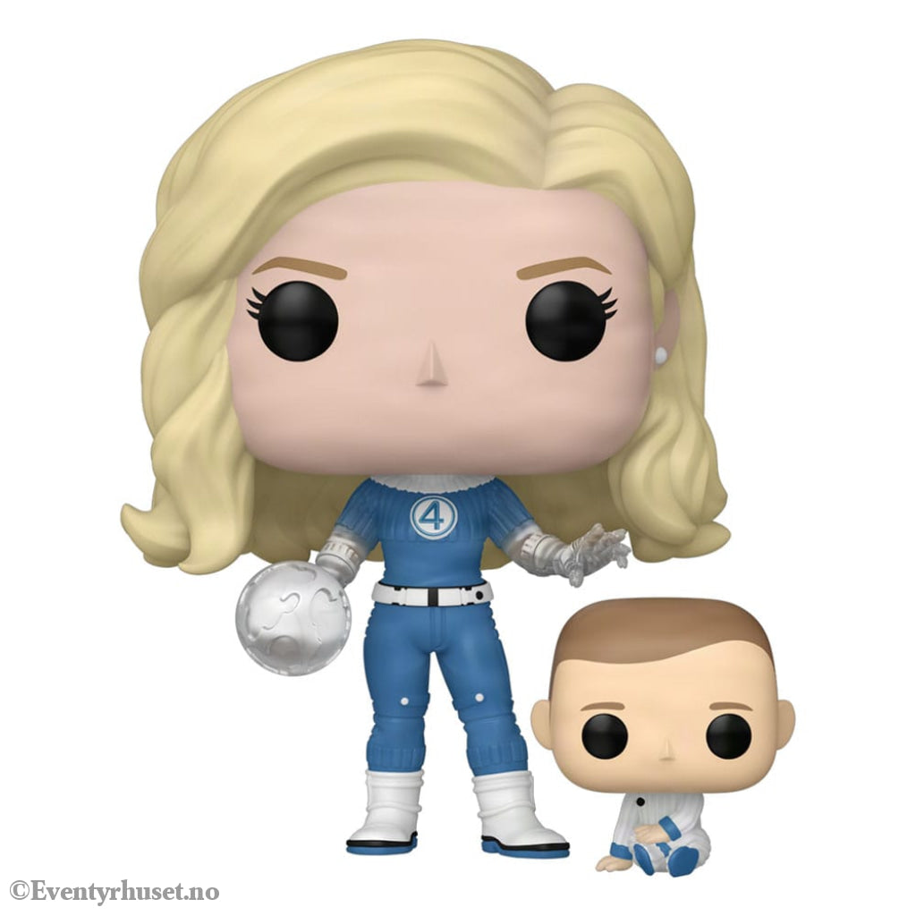 The Fantastic Four: First Steps POP! & Buddy Marvel Vinyl Figure Invisible Woman & Franklin 9 cm Collectibles