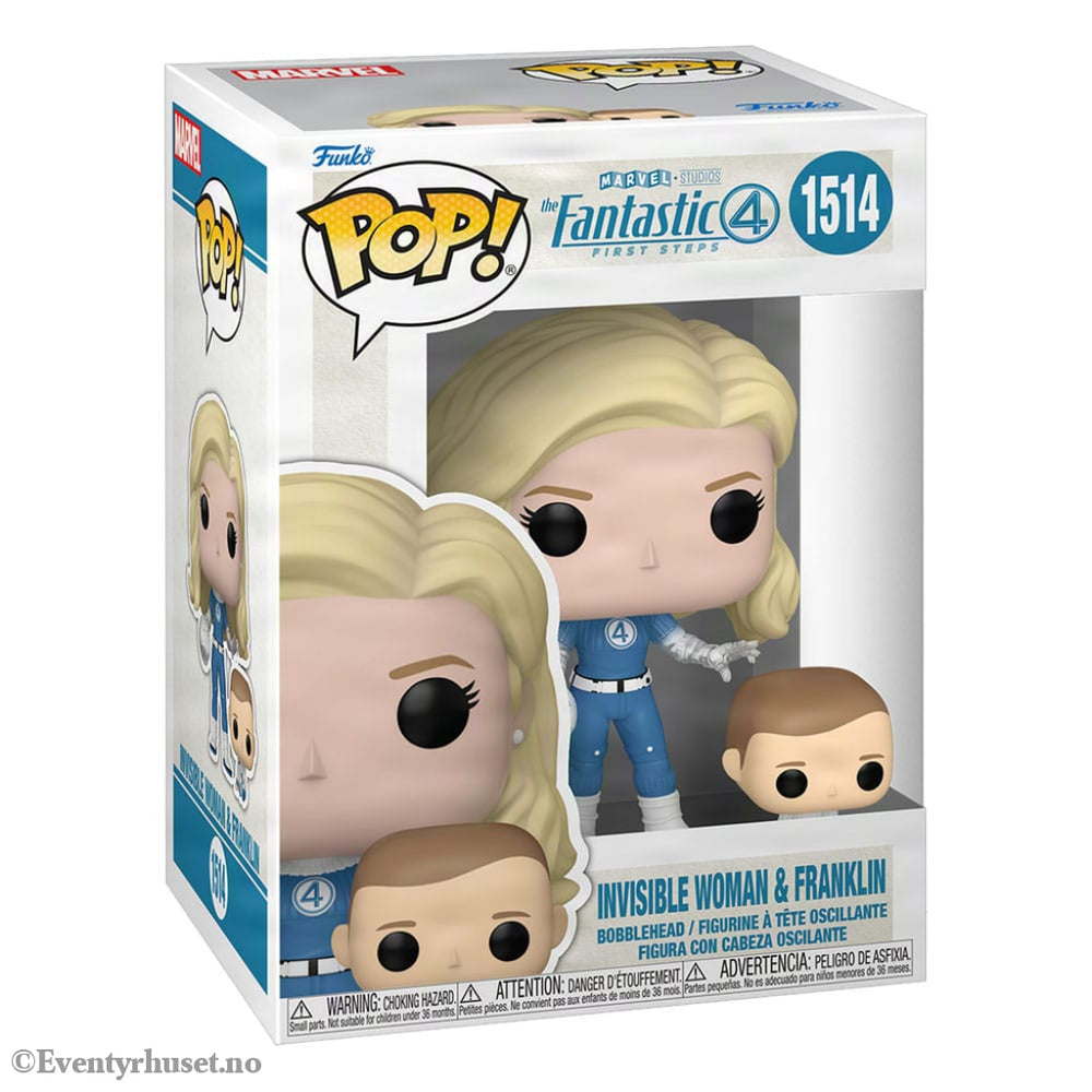The Fantastic Four: First Steps POP! & Buddy Marvel Vinyl Figure Invisible Woman & Franklin 9 cm Collectibles