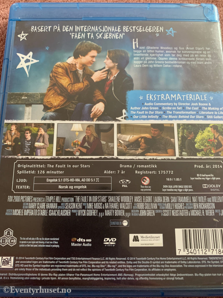 The Fault in our Stars. 2014. Blu-ray. Blu-ray Disc